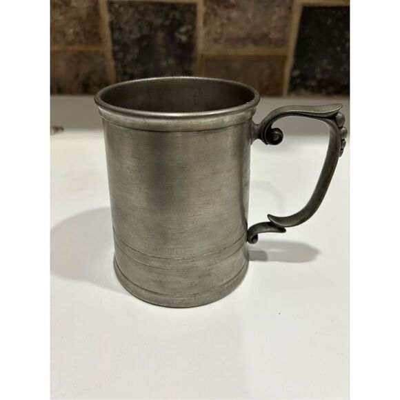 VINTAGE METALARS PEWTER TANKARD Stein Handmade in ITALY. Beer stein, pewter, tan - Picture 4 of 8